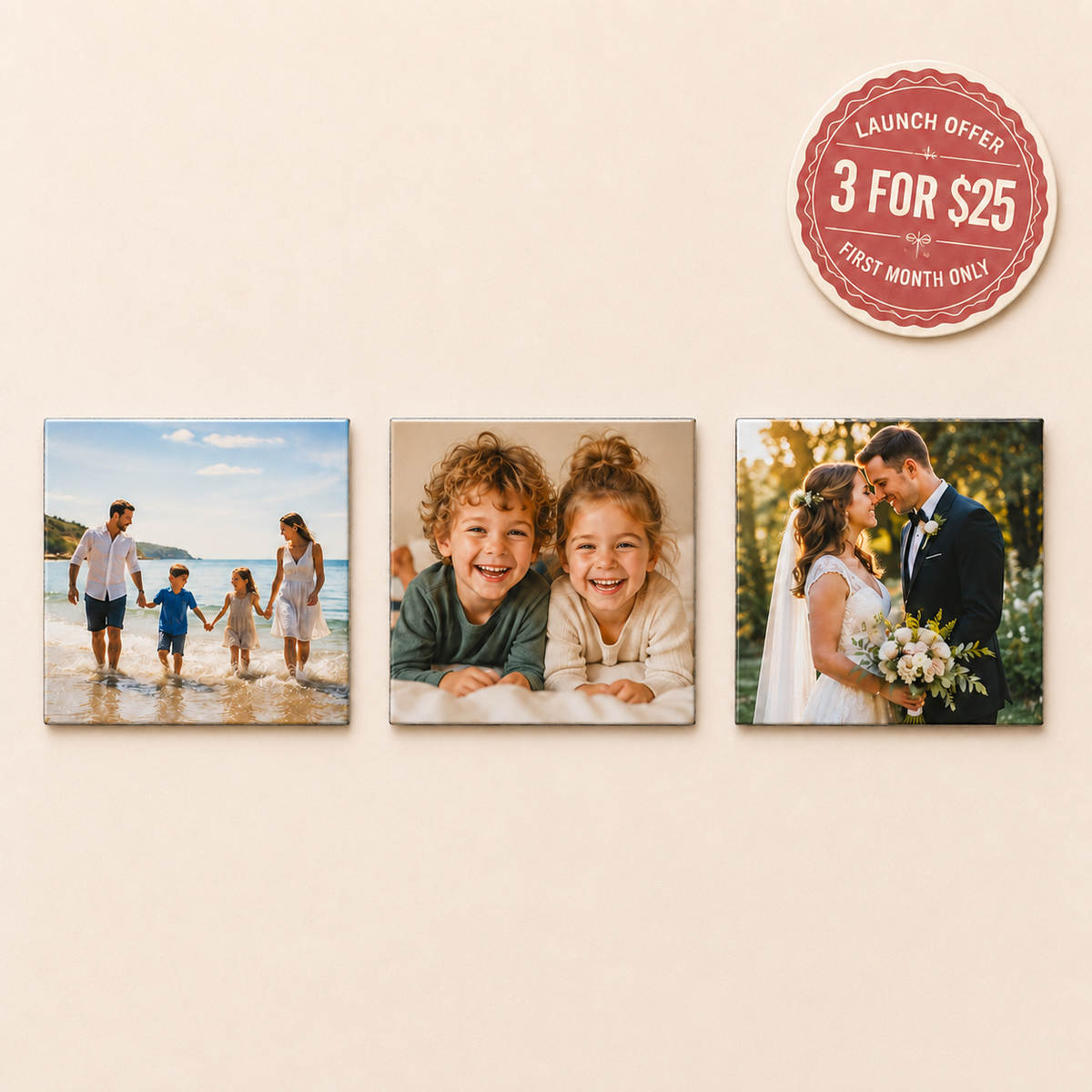 Custom Photo Magnets - 2.5-Inch Square